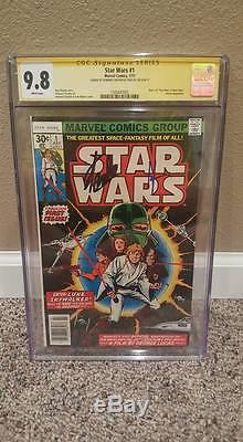 Star Wars #1(1977) 9.8 CGC SS WHITE PAGES Signed by Stan Lee & Howard Chaykin