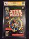 Star Wars 1 (1977) Cgc 7.5 Ss Mark Hamill And Stan Lee In Gold