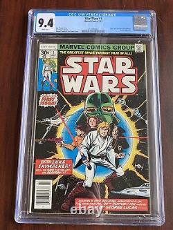 Star Wars #1 (1977) CGC 9.4 Part 1 of A New Hope Movie Adaption Great Color