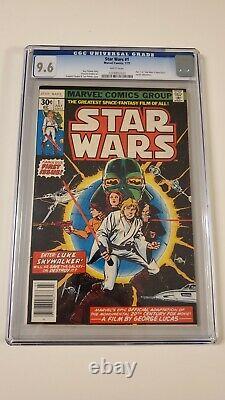 Star Wars #1 1977 CGC 9.6 White Pages First Print Marvel Comic A New Hope