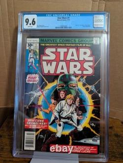 Star Wars #1 1977? CGC Graded 9.6 First Printing Newstand Edt. White Pages Star Wars #1 1977? CGC Graded 9.6 First Printing Newstand Edt. White Pages