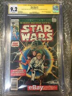 Star Wars #1 1977 Cgc-ss 9.2 Signed By Carrie Fisher, Mark Hamill, David Prowse