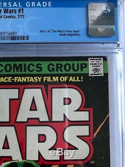 Star Wars # 1 -1977 -Marvel Comics Part 1 of Star Wars A New Hope CGC grade 7