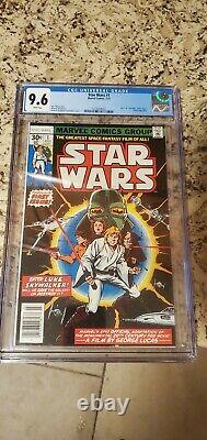 Star Wars 1 1977 NEWSSTAND Variant CGC 9.6 1st Print Marvel Luke Leia Vader