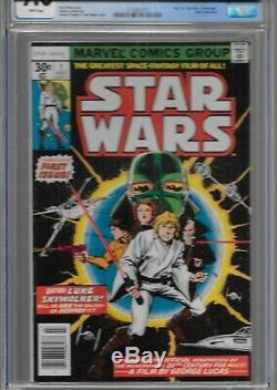 Star Wars 1 1977 NEWSSTAND Variant CGC 9.6 WP 1st Print Marvel Luke Leia Vader