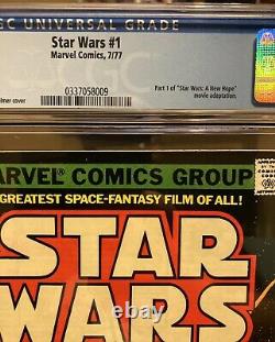 Star Wars #1 1977 Original first print COMIC CGC Graded 9.6 White Pages
