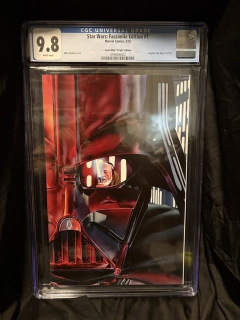 Star Wars #1 1facsimile Edition 2025 Mike Mayhew Virgin Cgc 9.8