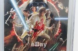 Star Wars #1 1st Day Issue Alex Ross Variant CGC 9.6 SS Signed Stan Lee
