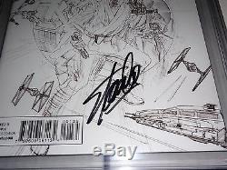 Star Wars #1 1st Day of Issue Release Ross Sketch 1200 Variant Signed STAN LEE