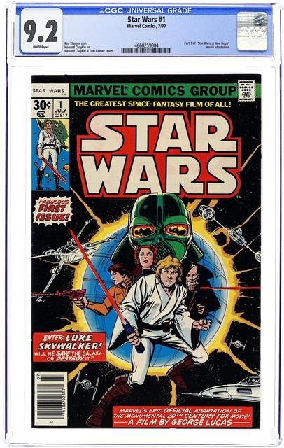 Star Wars #1 1st Printing Cgc 9.2 1977 Marvel 4660259004