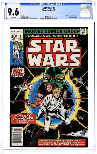 Star Wars #1 1st Printing Cgc 9.6 1977 Marvel 2069354017