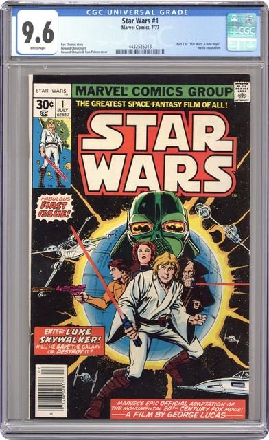 Star Wars #1 1st Printing Cgc 9.6 1977 Marvel 4432525013
