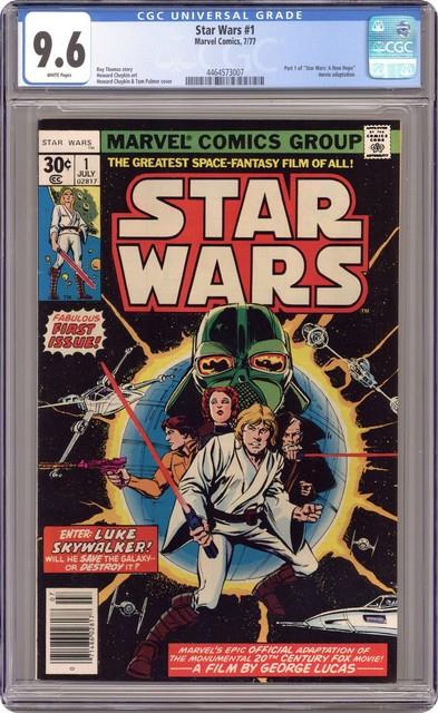 Star Wars #1 1st Printing Cgc 9.6 1977 Marvel 4464573007