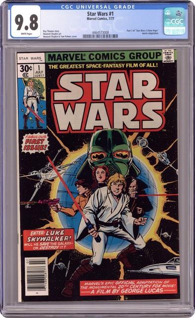 Star Wars #1 1st Printing Cgc 9.8 1977 Marvel 4464573008
