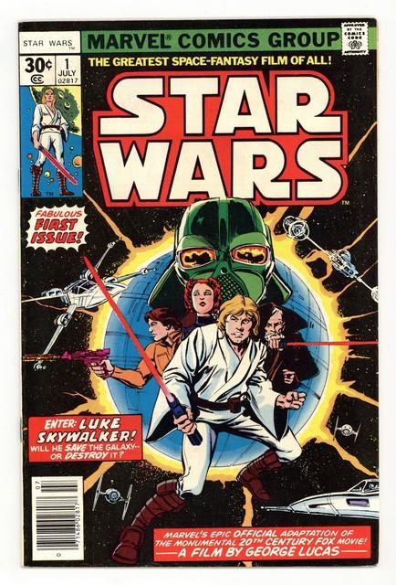 Star Wars #1 1st Printing Vf- 7.5 1977 Marvel