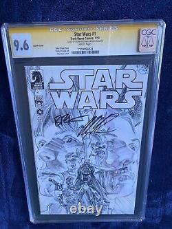Star Wars #1 (2013) Alex Ross Sketch CGC SS X2 Signed By Alex Ross & Brian Wood