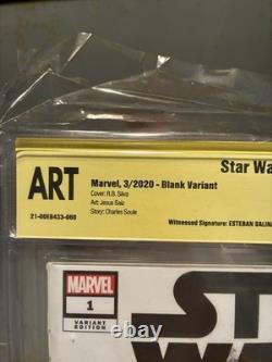 Star Wars 1 (2020) Blank Cover Variant Esteban Salinas ART DARTH MAUL CBCS Star Wars 1 (2020) Blank Cover Variant Esteban Salinas ART DARTH MAUL CBCS