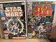 Star Wars #1, #2. 1st Print Marvel 1977 See Pics. Ink Back Cover