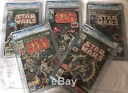 Star Wars #1-2-3-4-5 (1977) ALL CGC