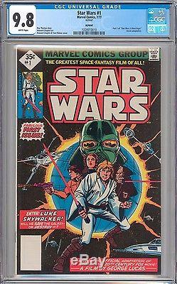 Star Wars #1 #2 & #3 (9.6) CGC 9.8 NM/MT WHITE Pages New Slab RARE 1977 Reprint