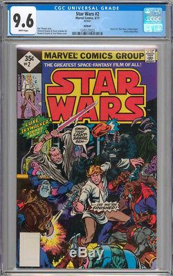 Star Wars #1 #2 & #3 ALL CGC 9.6 NM+ WHITE Pages New Slab RARE 1977 Reprint