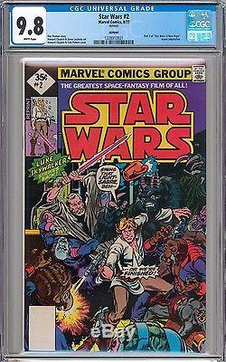 Star Wars #1 #2 & #3 ALL CGC 9.8 NM/MT WHITE Pages New Slab RARE 1977 Reprint