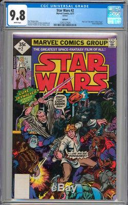Star Wars #1 #2 & #3 ALL CGC 9.8 NM/MT WHITE Pages New Slab RARE 1977 Reprint 1