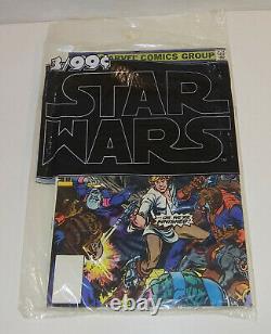 Star Wars #1, 2 & 3 Marvel Comics 1977 #1-3 Factory Sealed Bagged Whitman 3 pack
