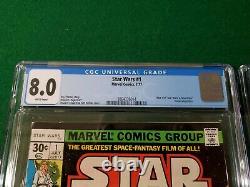 Star Wars #1,2,5 CGC 8.0/8.5/8.0 1977 Marvel Star Wars A New Hope 1st Obi Wan