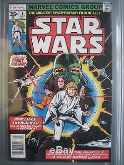 Star Wars #1 35 Cent Price Variant CGC 9.0 WP Rare Marvel Comics 1977