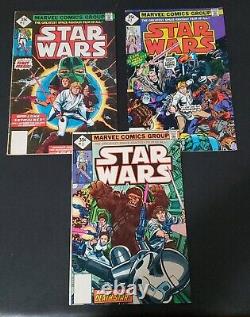 Star Wars #1-3 Lot 35 cent Reprints! Rare! Multiple 1st Appearances 1977 VG/FN