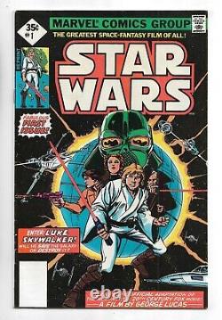 Star Wars # 1-3 Marvel Comics 1977 lot set run 1 2 3 Whitman diamond 35 cents