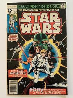 Star Wars #1 5.5 Fn- 1977 1st Print Marvel Comics