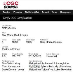 Star Wars 1-6 1993 Dark Empire Platinum Limited Edition CGC 9.6/9.8 FreeShipping