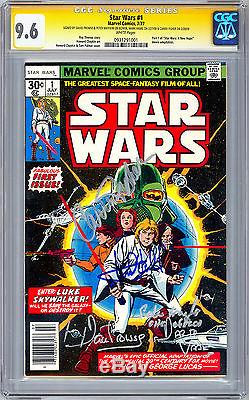 Star Wars #1-6 Cgc-ss 9.6 Issue #1 Cast Signed 4x Complete Movie Adaptation 1977
