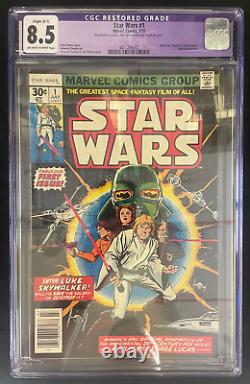 Star Wars #1 7/77 CGC 8.5 Restored Grade (Slight Minor Color Touch B-1)