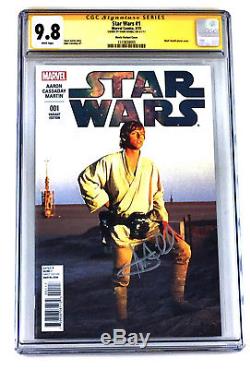 Star Wars #1 9.8 CGC SS Luke Skywalker Movie Comic Book Signed By Mark Hamill