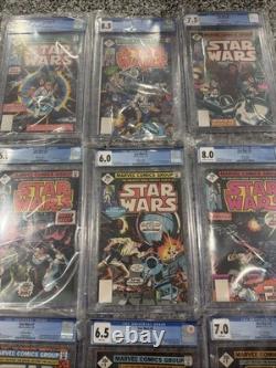 Star Wars 1 -9 Cgc Graded 1977- Whitman Reprints 1st App Luke, Han, & More
