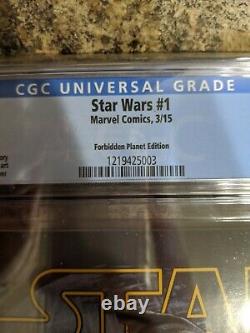 Star Wars #1 Adi Granov Forbidden Planet Boba Fett Variant Cgc 9.8 Nm/mt Tv Show