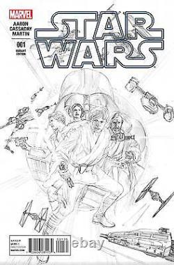 Star Wars #1 Alex Ross Sketch Variant Cover 1200 Marvel Comics 2015