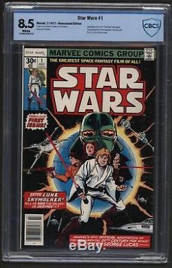Star Wars #1 CBCS 8.5 WP (Jul 1977, Marvel) White Pages not CGC