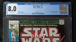 Star Wars #1 CGC 8.0 White Pages Marvel (1977) VF