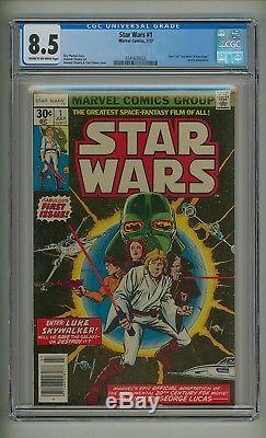 Star Wars #1 (CGC 8.5) C-O/W pages A New Hope part 1 Marvel 1977 (c#18257)