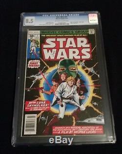 Star Wars #1 CGC 8.5 VF+ WHITE PAGES 1ST APP LUKE, LEIA, HAN SOLO