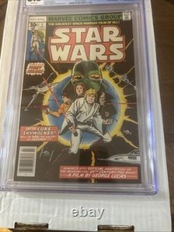 Star Wars #1 CGC 8.5 White Pages Newsstand Edition Key (1977)