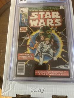 Star Wars #1 CGC 8.5 White Pages Newsstand Edition Key (1977)