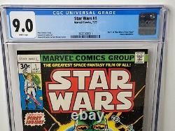 Star Wars #1 CGC 9.0 (Marvel 1977) 1st app Darth Vader, Luke Skywalker, Tarkin