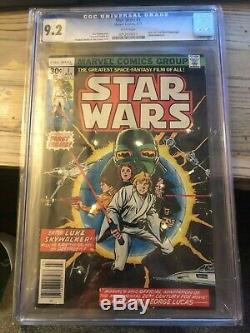 Star Wars 1 CGC 9.2 WHITE PAGES! First Appearance Luke Skywalker, Darth Vader