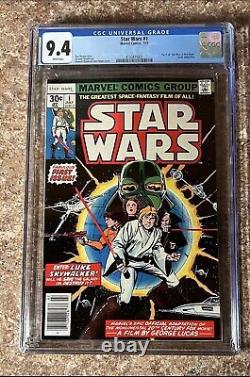 Star Wars #1 CGC 9.4 1977 A New Hope Adaptation Luke, Leia, Darth Vader