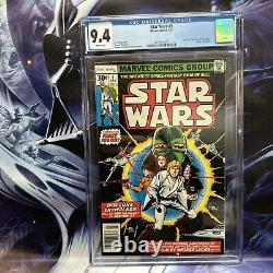 Star Wars #1 CGC 9.4 1st Print Full Appearance of Luke Vader White Pages 1977